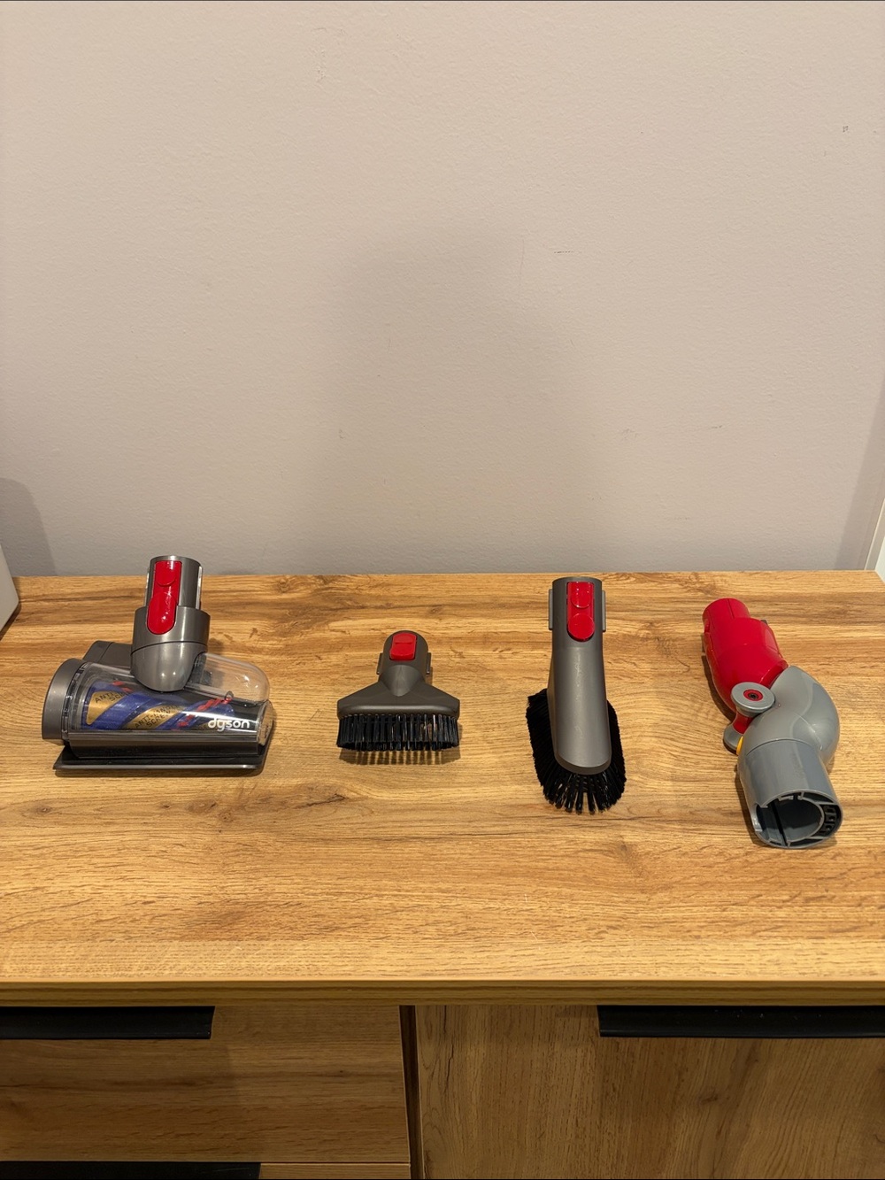 Dyson Red and Gray Vacuum Attachment Tool Kit